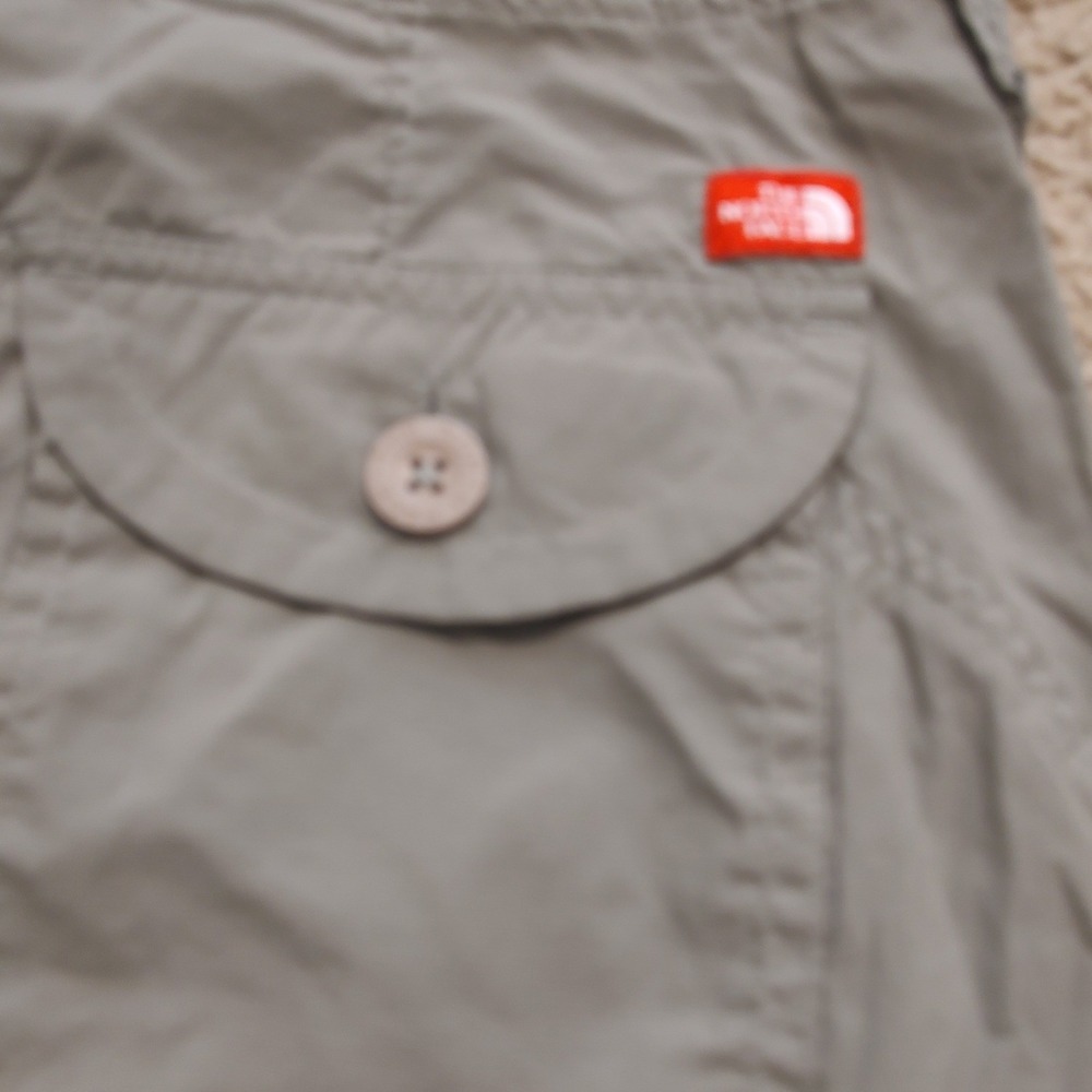 The North‎ Face Womens Gray Ripstop Hiking Utility Shorts Size 8 Long Inseam 8in